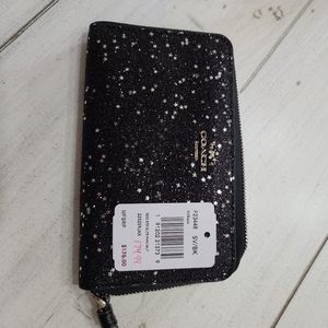 Coach glitter phone wallet wristlet